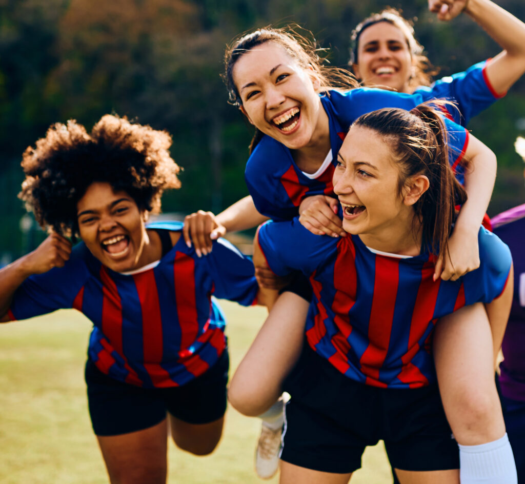 a group of women soccer players