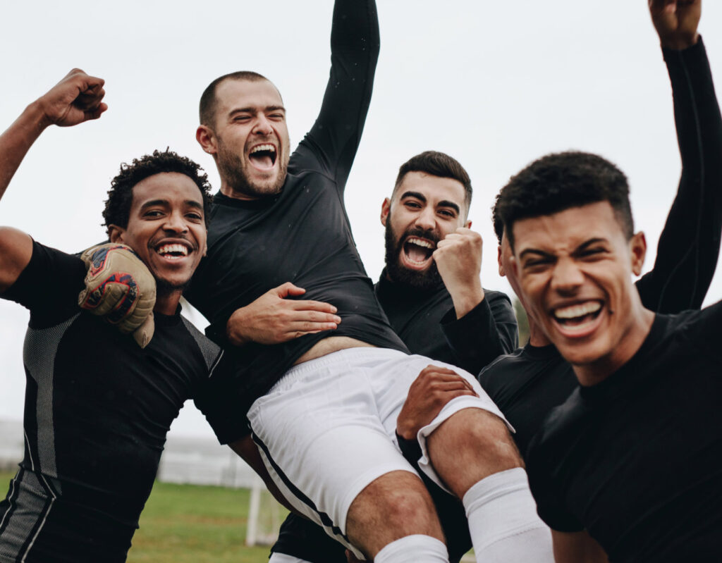 a group of soccer players